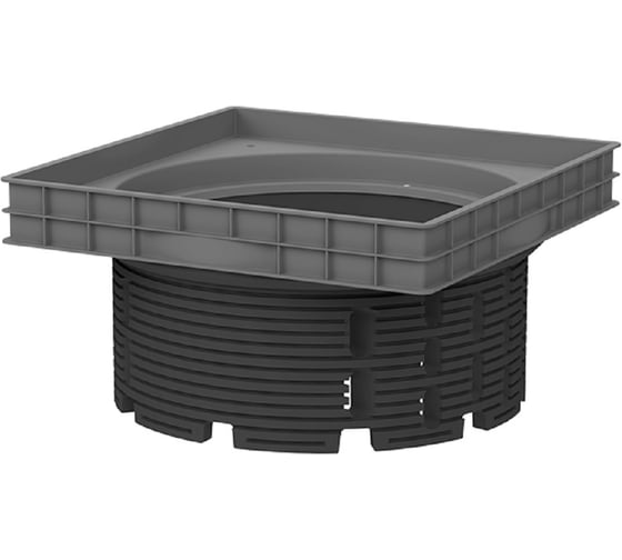 Изображение товара Дренажный и инспекционный колодец HL для "зелёных" и эксплуатируемых кровель, с пластиковым подрамником, без решётки 635N.0