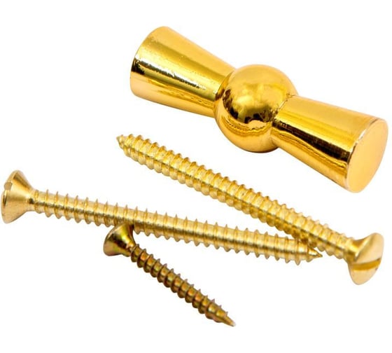 Изображение товара Ручка МЕЗОНИНЪ для выключателя в комплекте с саморезами, цвет - латунь GE30001-30