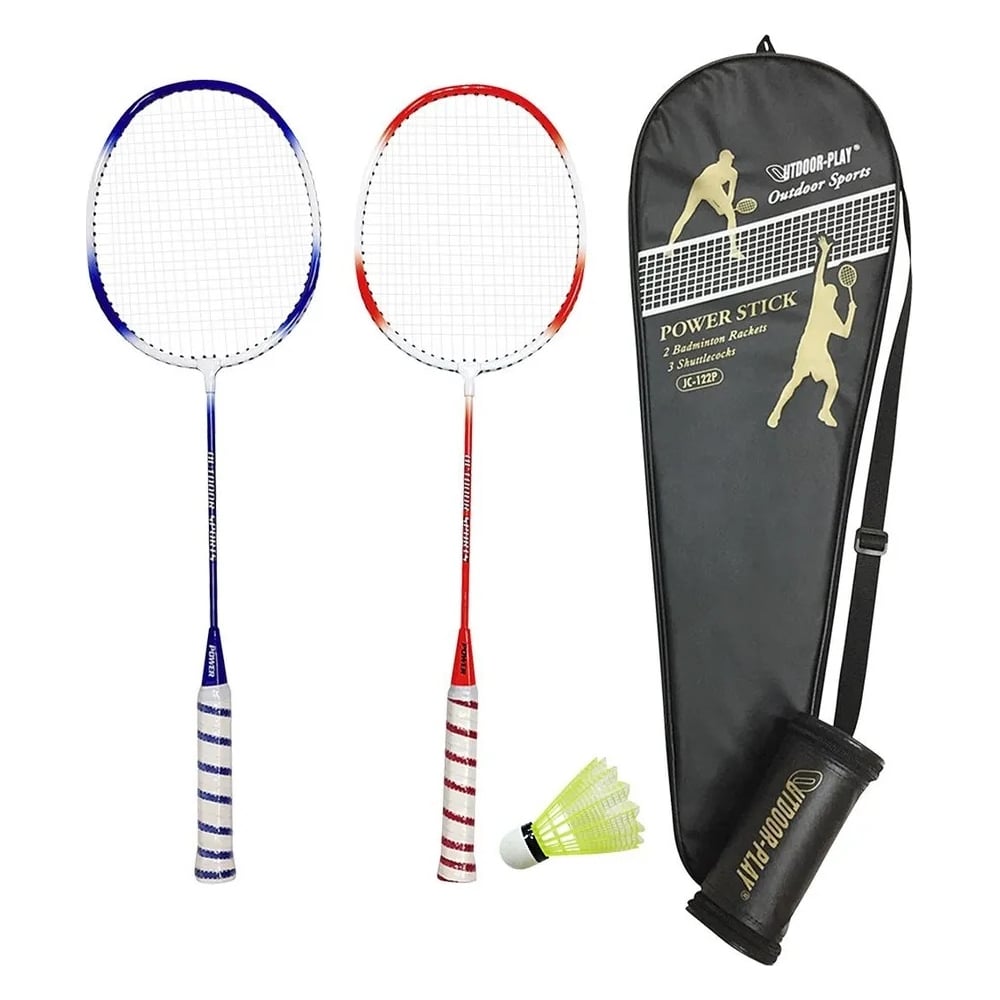 Изображение товара Набор для игры в бадминтон Proxima красный/синий JC-122P - 2 ракетки и 3 волана