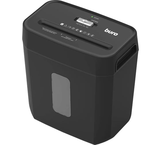 Изображение товара Шредер BURO Office BU-S800 секр. P-4, фрагменты, 10 листов, 21 л, пластиковые карты 1905007