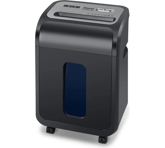 Изображение товара Шредер BURO Office BU-S1501-8M черный, секр. P-5, фрагменты, 8 листов, 20 л, скрепки/скобы/пластиковые карты 1473769