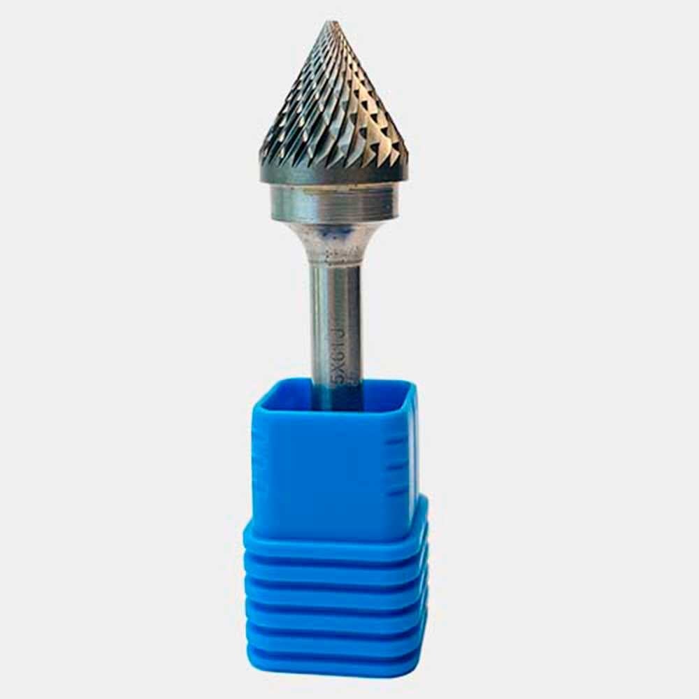 Изображение товара Бор-фреза коническая 60 гр, двойная насечка, 19x6x65 мм
