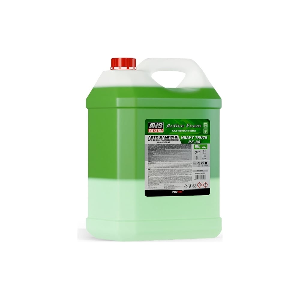 Изображение товара Автошампунь для бесконтактной мойки AVS Active Foam 1:4-8 PF-85 HEAVY TRUCK 5.5 кг. Прохим A40600S