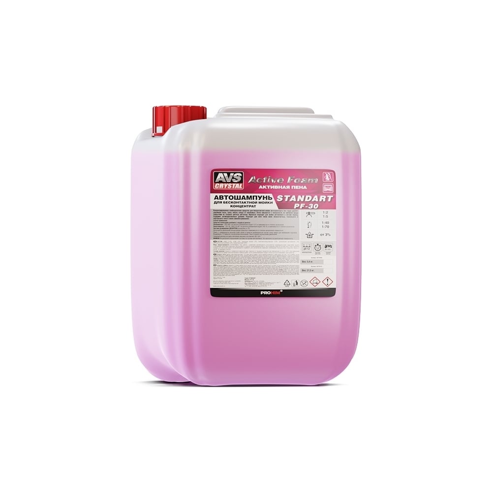 Изображение товара Автошампунь для бесконтактной мойки AVS Active Foam 1:2-5 PF-30 STANDART 5.4 кг Прохим A07540S