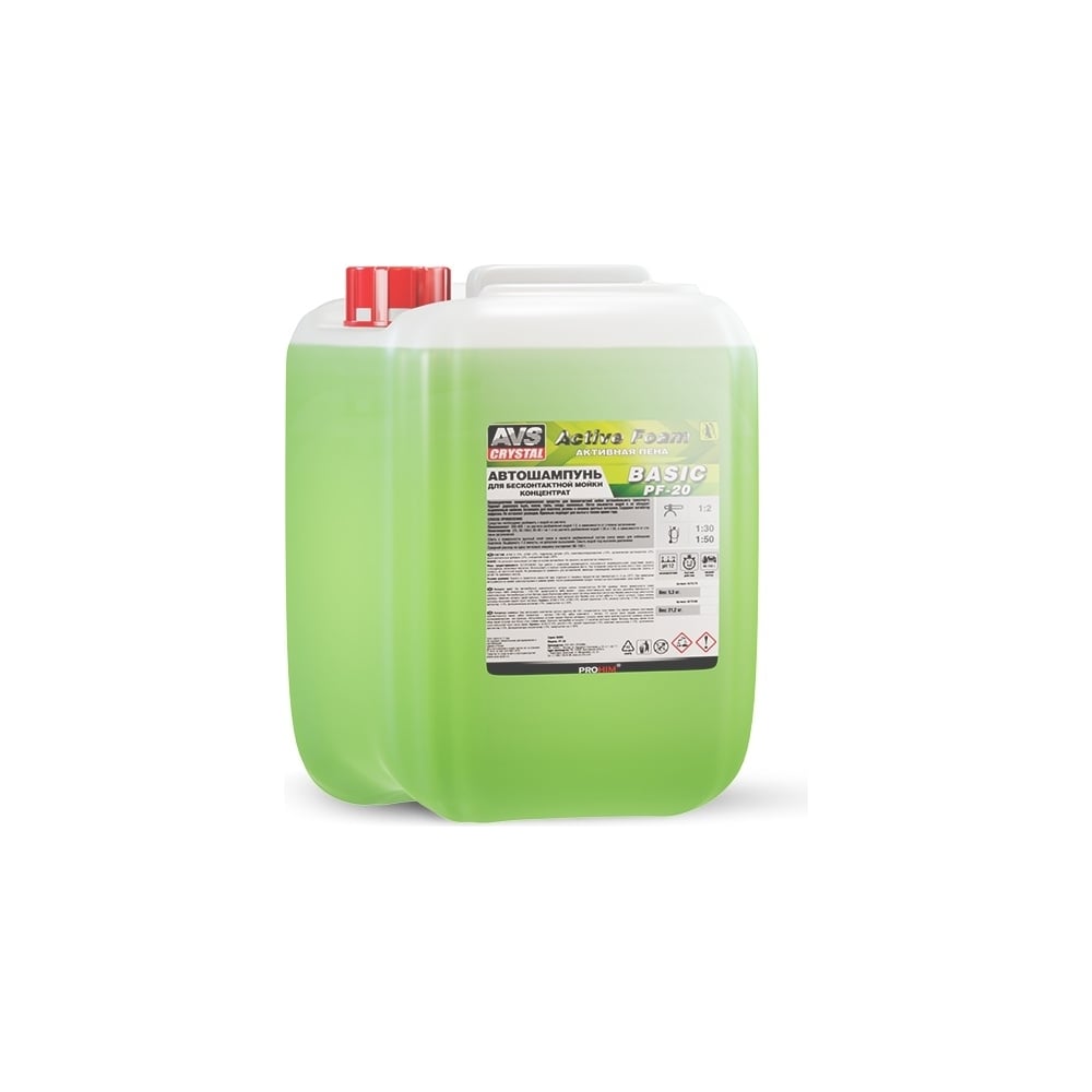 Изображение товара Автошампунь AVS PF-20 BASIC A07537S 1:2 концентрация