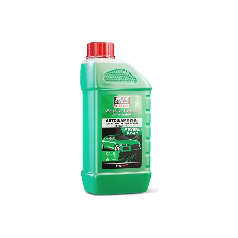 Изображение товара Автошампунь для бесконтактной мойки AVS Active Foam 1:4-6 PF-40 PRIME 1 л Прохим A07542S
