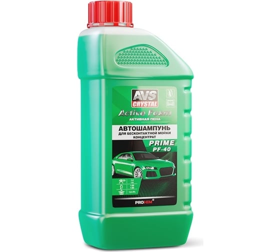 Изображение товара Автошампунь для бесконтактной мойки AVS Active Foam 1:4-6 PF-40 PRIME 1 л Прохим A07542S