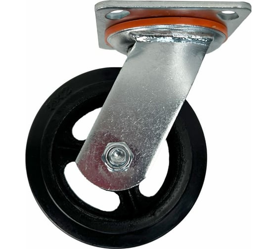 Изображение товара Опора поворотная колесная большегрузная 125x50 мм, резина черная SCd55 HITCH SZ084996