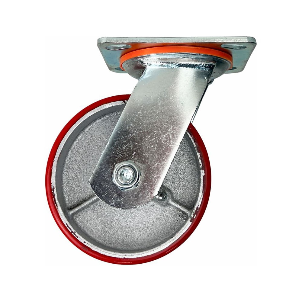 Изображение товара Поворотная колесная опора 190x50 мм полиуретан промышленные тяжелые