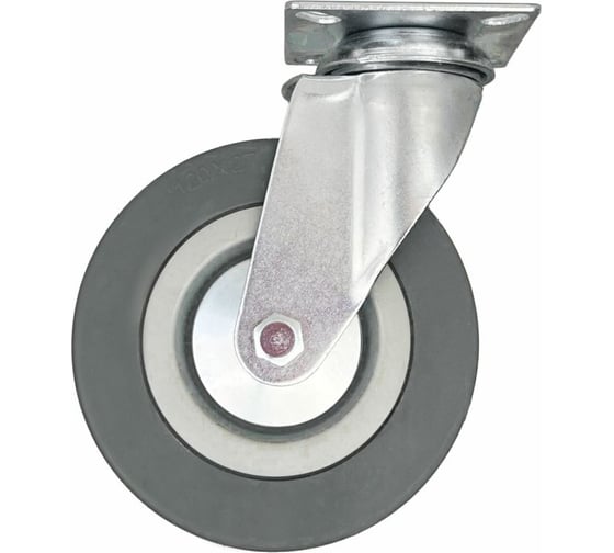 Изображение товара Опора поворотная колесная 100x25 мм, резина серая SCg42 HITCH SZ084834