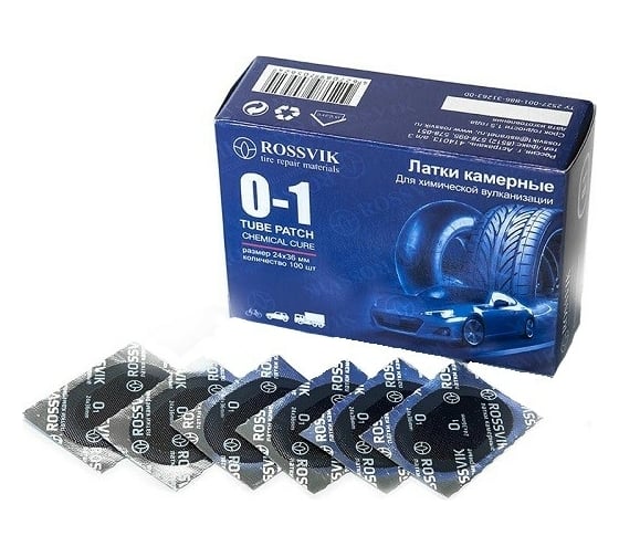 Изображение товара Овальные латки ROSSVIK О1 24х36 мм, 100 шт. коробка НФ-00000229