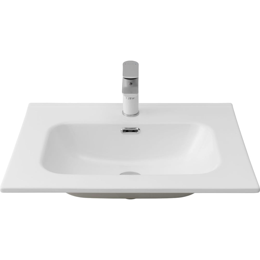 Изображение товара Раковина-столешница Aquanet Flat 60 белый матовый для ванной комнаты