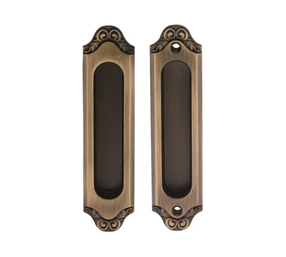 Изображение товара Дверная ручка на длинной накладке GENESIS ACANTO ANT. COFFEE SD 940000001472