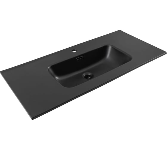 Изображение товара Раковина-столешница Aquanet Flat 100 черный матовый 00329257