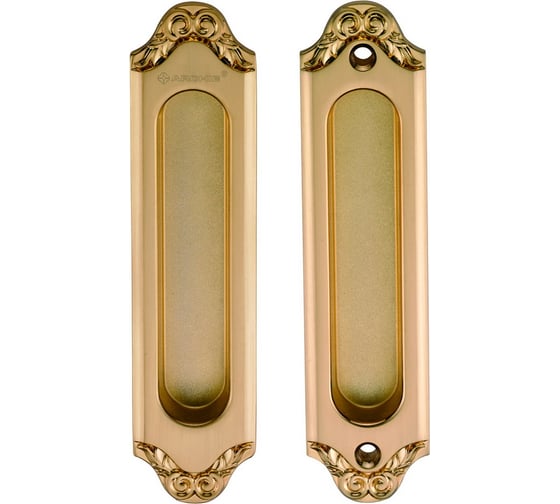 Изображение товара Дверная ручка на длинной накладке GENESIS ACANTO S. GOLD SD 940000001471