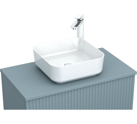 Изображение товара Столешница Aquanet Джейн 80 с отверстием под смеситель, цвет мисти грин 00313329