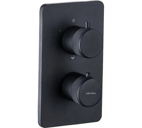 Изображение товара Термостат ALLEN BRAU 5.31213-31 PRIORITY V.2 Vernet без дополнительного оборудования, Easy box, чёрный матовый 00314365