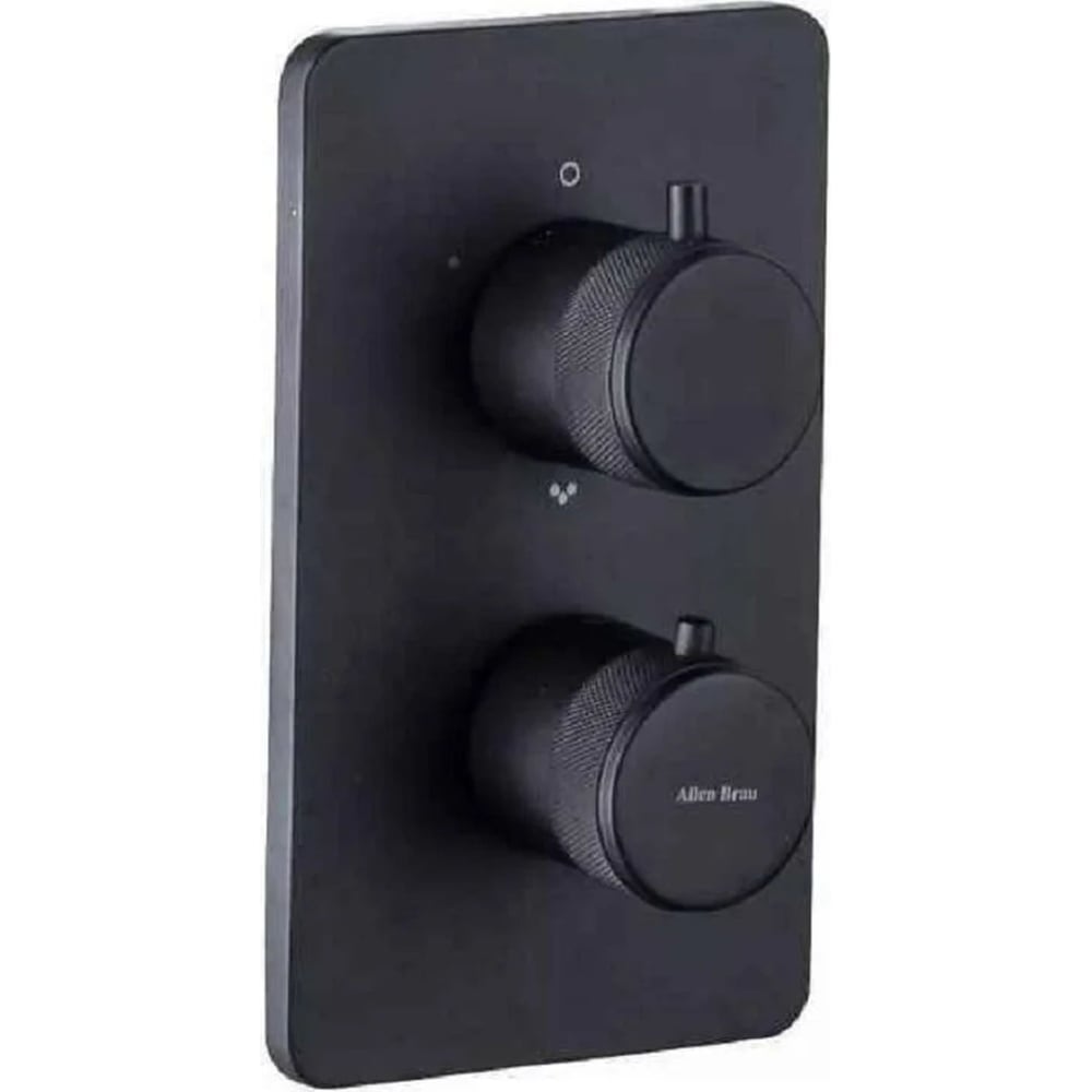 Изображение товара Термостат для душа ALLEN BRAU PRIORITY V.1 Vernet черный матовый встраиваемый