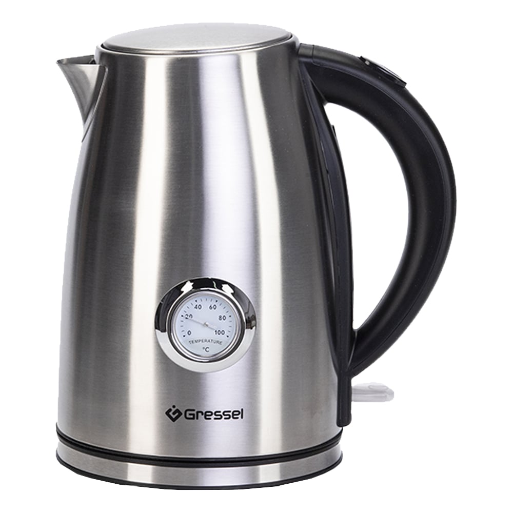 Изображение товара Электрический чайник Gressel 2200 Вт 1.7 л серебристый GRK-1109S