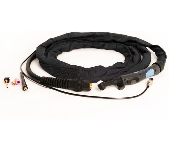 Изображение товара Горелка TIG WP 9 FXV (8 м, M16x1.5, 2 pin, воздушное охлаждение, AC80А/DC125A, 0.5-2.4 мм) энаргит WP9FXV-8-M16-2P