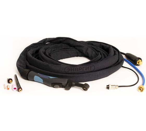 Изображение товара Горелка TIG WP 9 FXV (4 м, M16x1.5, 2 pin, 35-50, воздушное охлаждение, AC80А/DC125A, 0.5-2.4 мм) энаргит WP9FXV-4-M16-2P-3550