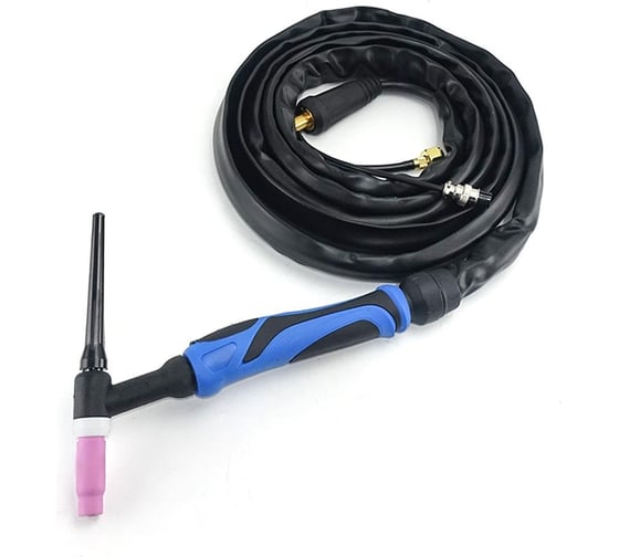 Изображение товара Горелка TIG WP 26 FX (4 м, M16x1.5, 2 pin, 35-50, воздушное охлаждение, AC160А/DC250A, 0.5-3.2 мм) энаргит WP26FX-4-M16-2P-3550
