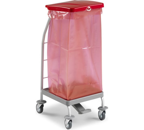 Изображение товара Тележка TTS Dust с педалью и крышкой для мешка 00004161