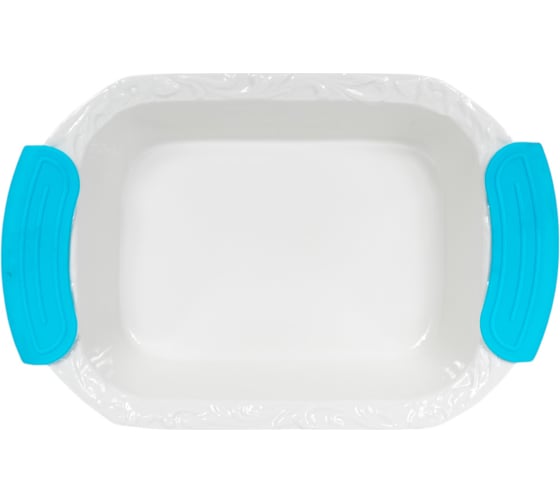 Изображение товара Форма для запекания с силиконовыми ручками JEWEL фарфор, 27 см, прямоугольная ПП00038-08