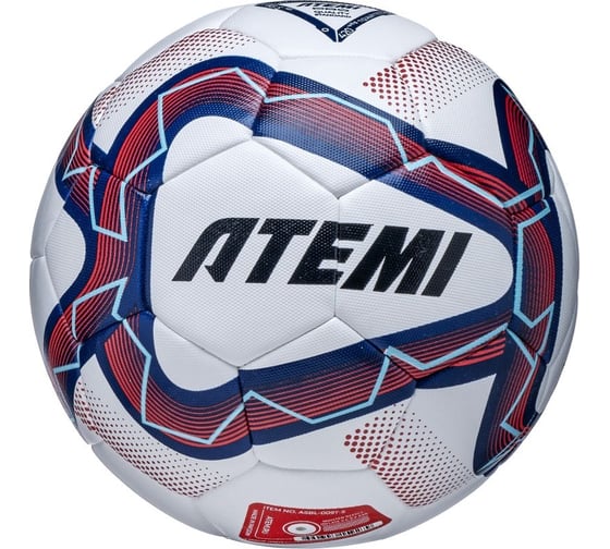 Изображение товара Мяч футбольный ATEMI ATTACK MATCH, синтетическая кожа ПУ, Hybrid stitching, р.5, окружность 68-70 00-00010256