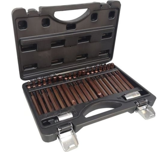 Изображение товара Набор бит 1/2"&1/4"&3/8"DR TORX 40 предметов с держателями PREMIUM Rockforce RF-4401D(28675)