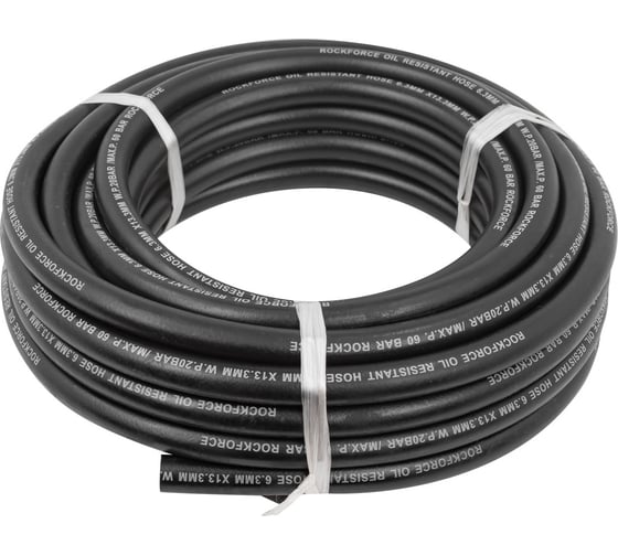 Изображение товара Шланг резиновый армированный масло-бензостойкий (6.3х13.3 мм; 10 м) RF-AHC-55/6B(46938)