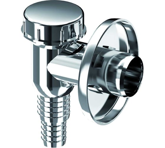 Изображение товара Сифон для стиральной машины Unicorn, наружный монтаж, хромированный K100H