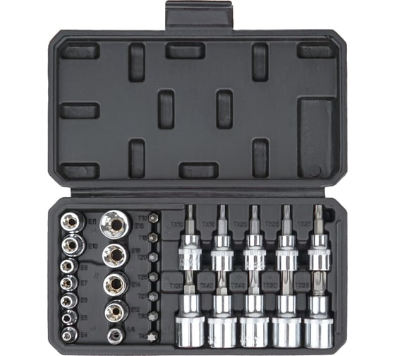 Изображение товара Набор головок Torx 29 предметов KINGQUEEN WIB-13002