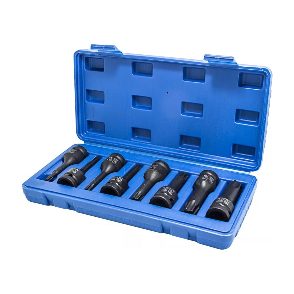 Изображение товара Набор головок-бит TORX ударных (8 шт; 1/2") Rockforce RF-4088MPB(16275)