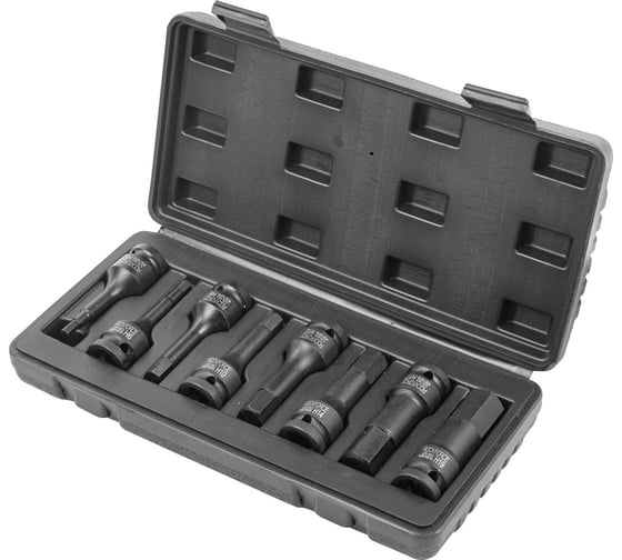 Изображение товара Набор головок-бит ударных (8 шт; 1/2) ROCKFORCE RF-4087MPB(16274)