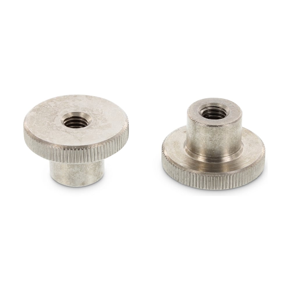 Изображение товара Гайка рифленая высокая METIZ-A2 DIN 466 М4 нержавеющая 2 шт