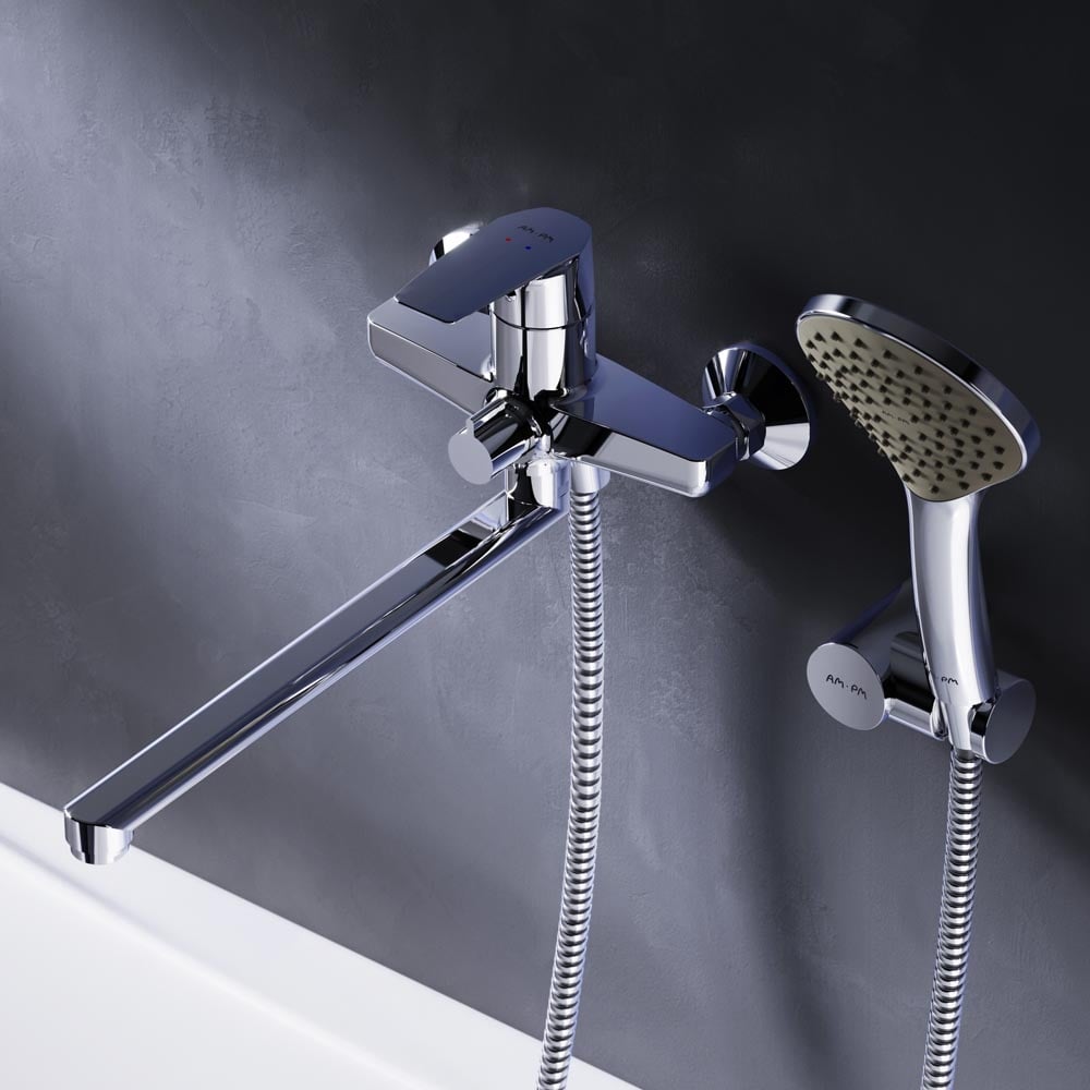 Изображение товара Смеситель для ванны и душа AM.PM Gem с душевым набором