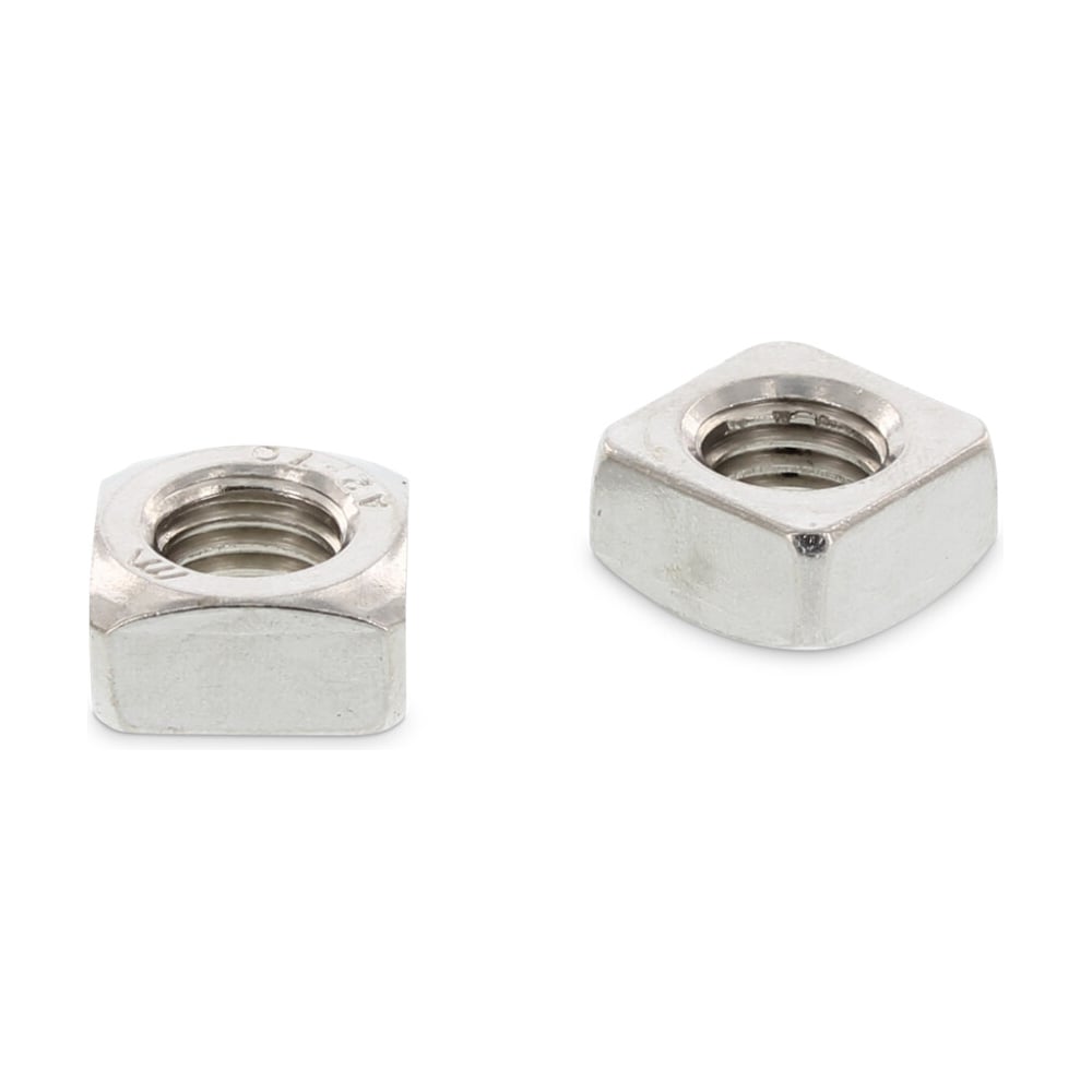 Изображение товара Гайка квадратная Metiz-A2 DIN 557 М6 А2, нержавеющая, 2 шт. 55726 2