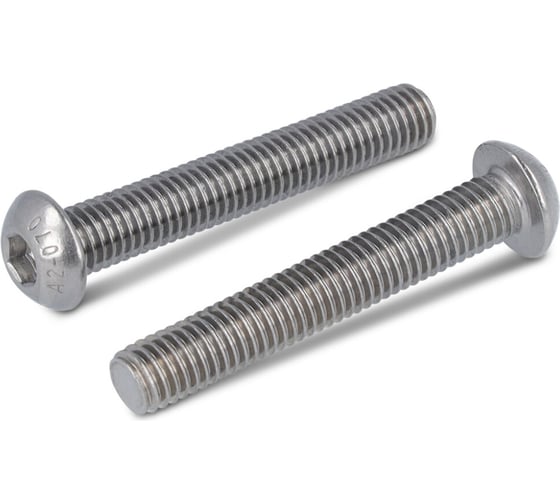 Изображение товара Винт Metiz-A2 ISO 7380-1 M4x20, А2 полукруглая головка внутренний шестигранник, 10 шт. 738012420 10