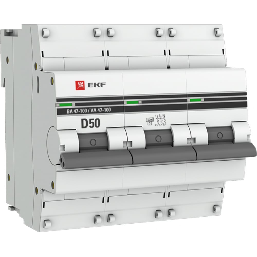Автоматический выключатель EKF - mcb47100-3-50D-pro