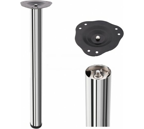 Изображение товара Мебельная опора Brante D60x710 мм фланец хром 193012