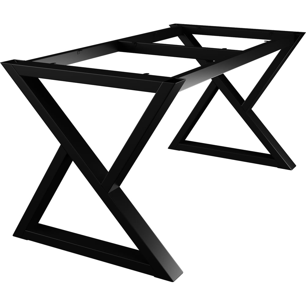 Изображение товара Подстолье для стола Граф Держалкин ножки X-образные, 1200 черный Nog-X-1200-ч