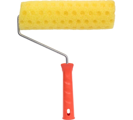 Изображение товара Валик для создания фактуры Горошек ZOLDER Master 240 мм, пенополиуретан, диаметр основы 30 мм, с ручкой 6 мм 336707 ЭК000137338