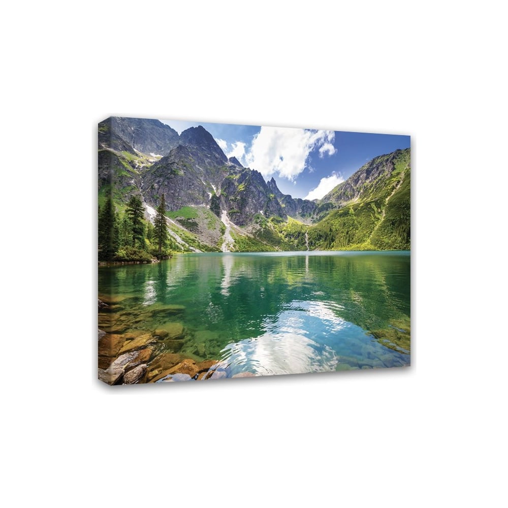 Изображение товара Картина на холсте Симфония Озеро в горах 40x50 см 1-056