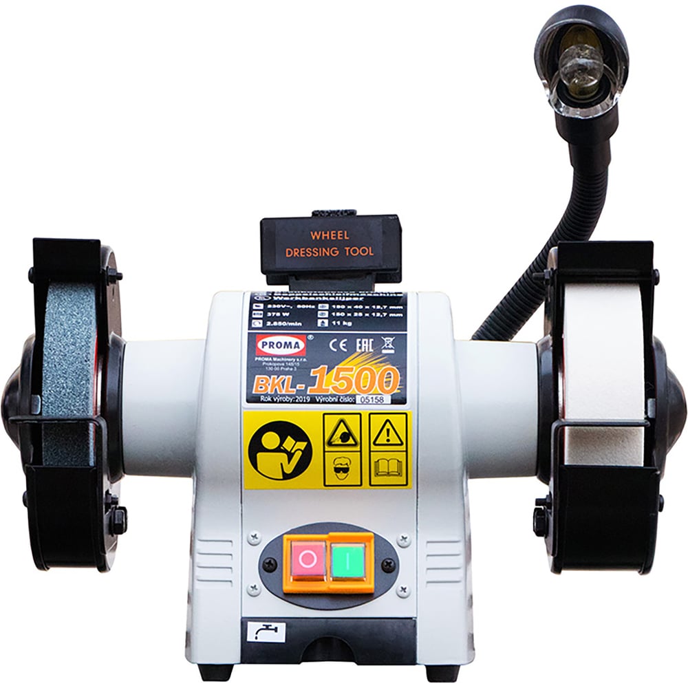 Изображение товара Заточный станок Proma BKL-1500 с подсветкой 150 мм бытовой электростанок