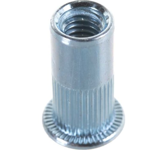 Изображение товара Заклепка-гайка ЦКИ М6х16 плоск. рифл. удл. A2 REX под пакет 3.1-4.5 мм, 25 шт. 4070007