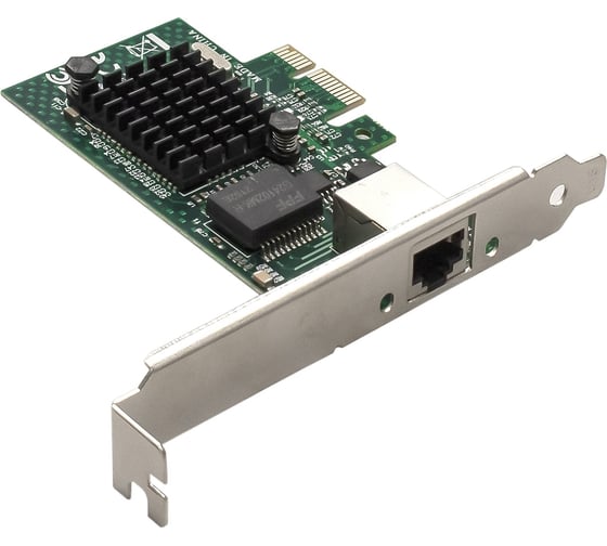 Изображение товара Сетевой адаптер ExeGate EXE-BCM5721 PCI-E x1, порт 1xRJ45, 10 100 1000Mbps, Gigabit Chipset Broadcom BCM5721 293451
