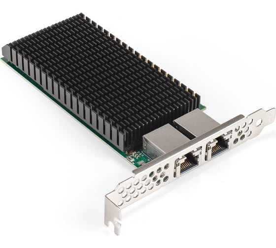 Изображение товара Сетевой адаптер ExeGate EXE-X540-T2 PCI-E x8 v3.0, порты 2xRJ45 медные, 10Gb s 10 5 2.5 1Gb s, 100Mb s, Server NIC Intel Chipset X540-AT2 296226