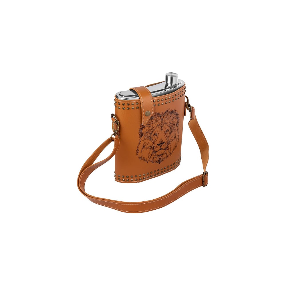 Изображение товара Фляжка Helios Лев 1440 мл из нержавеющей стали