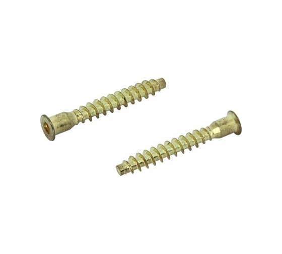 Изображение товара Мебельный шуруп-стяжка ЦКИ 5x50 латунир. 20 шт. 2872